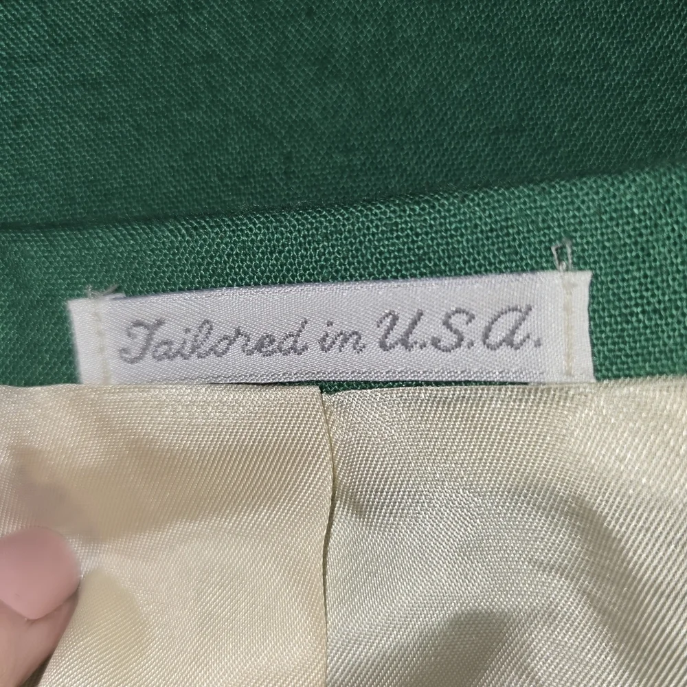 VINTAGE JOHN PEEL LTD KELLY GREEN BLAZER MENS MADE IN THE USA 40L MASTERS